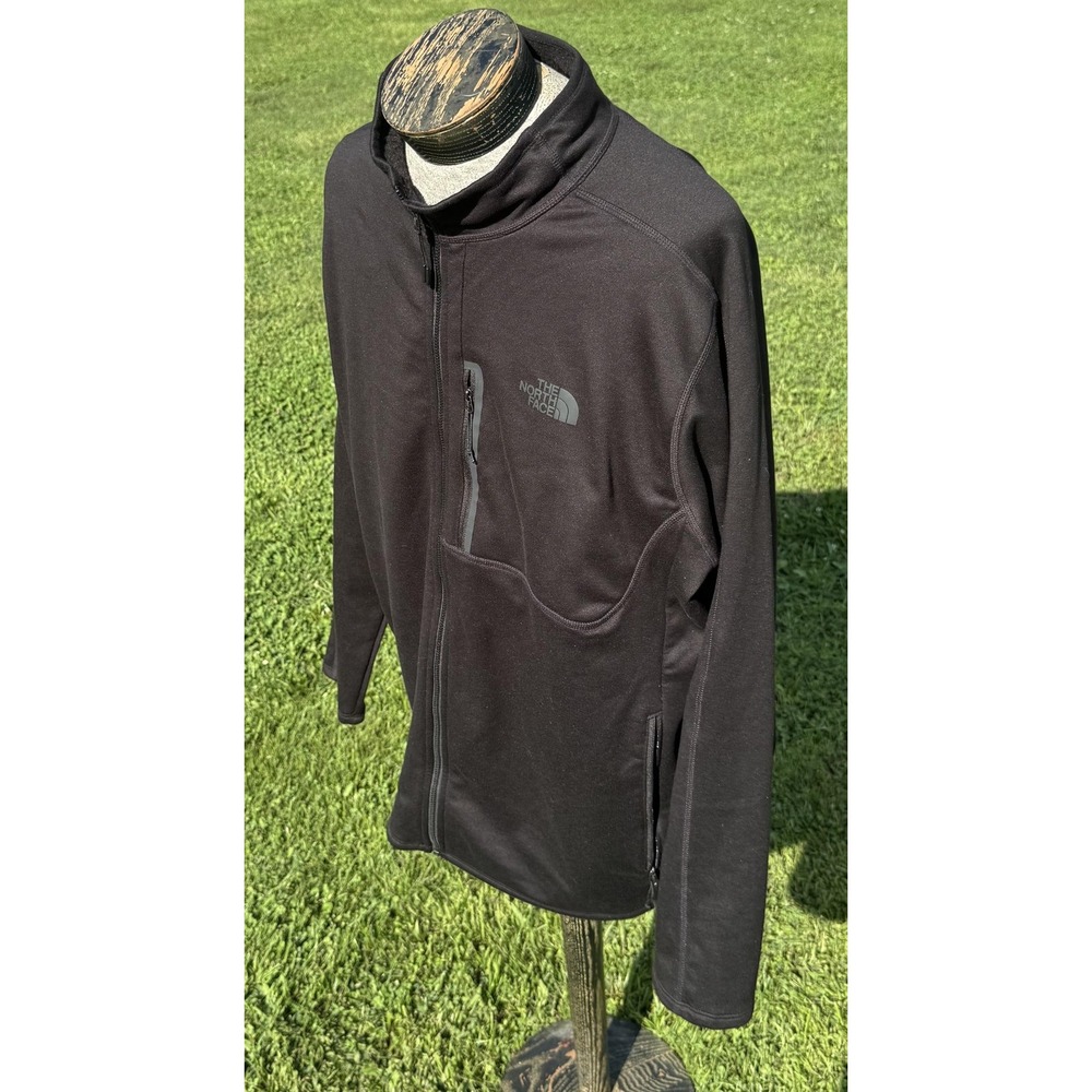 The North Face Jacket Mens 2XL Black Softshell Full Zip Fleece Lined Stretch - Picture 6 of 9